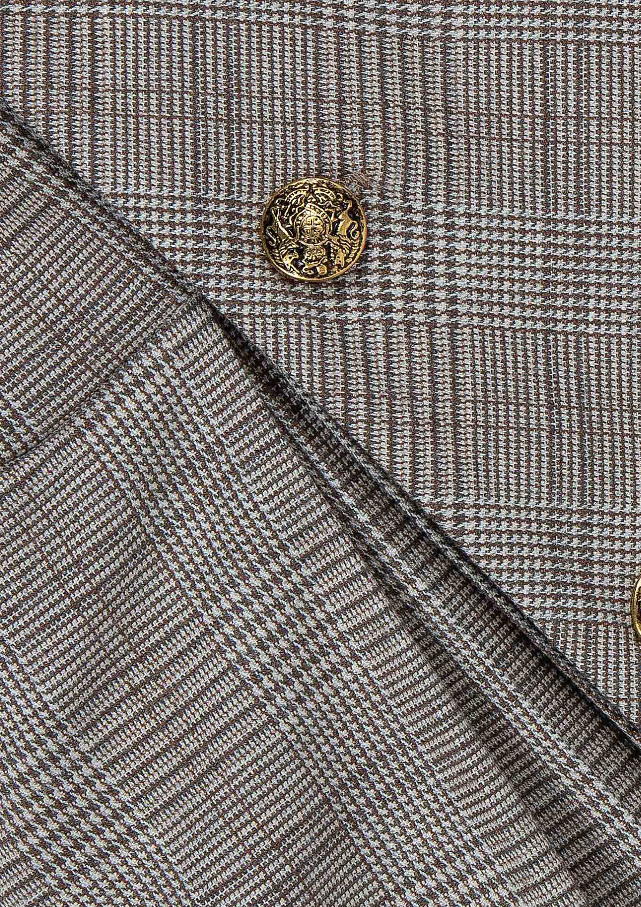 Lapin House Brown Check Dress