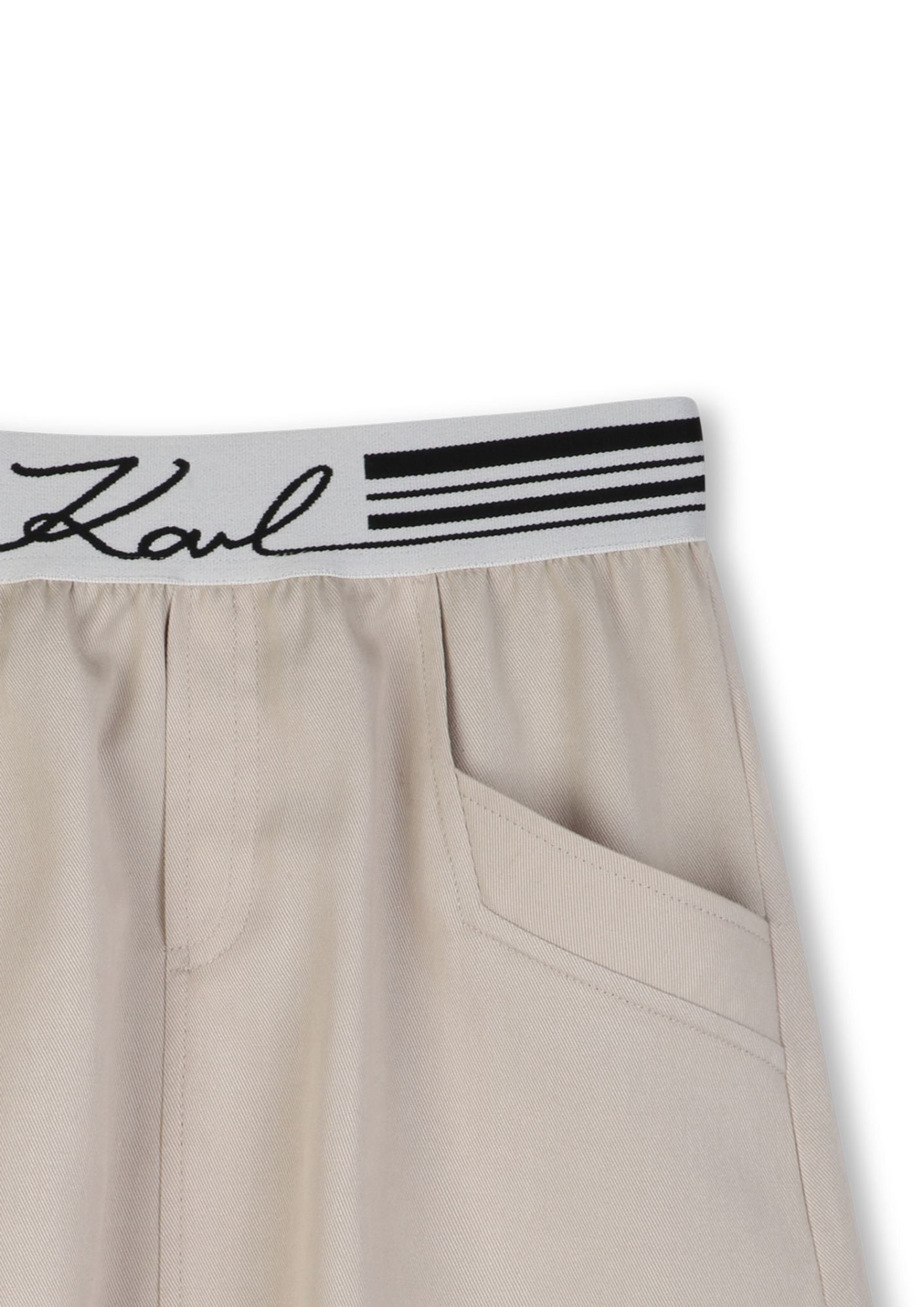 Karl Lagerfeld Beige Mini Skirt