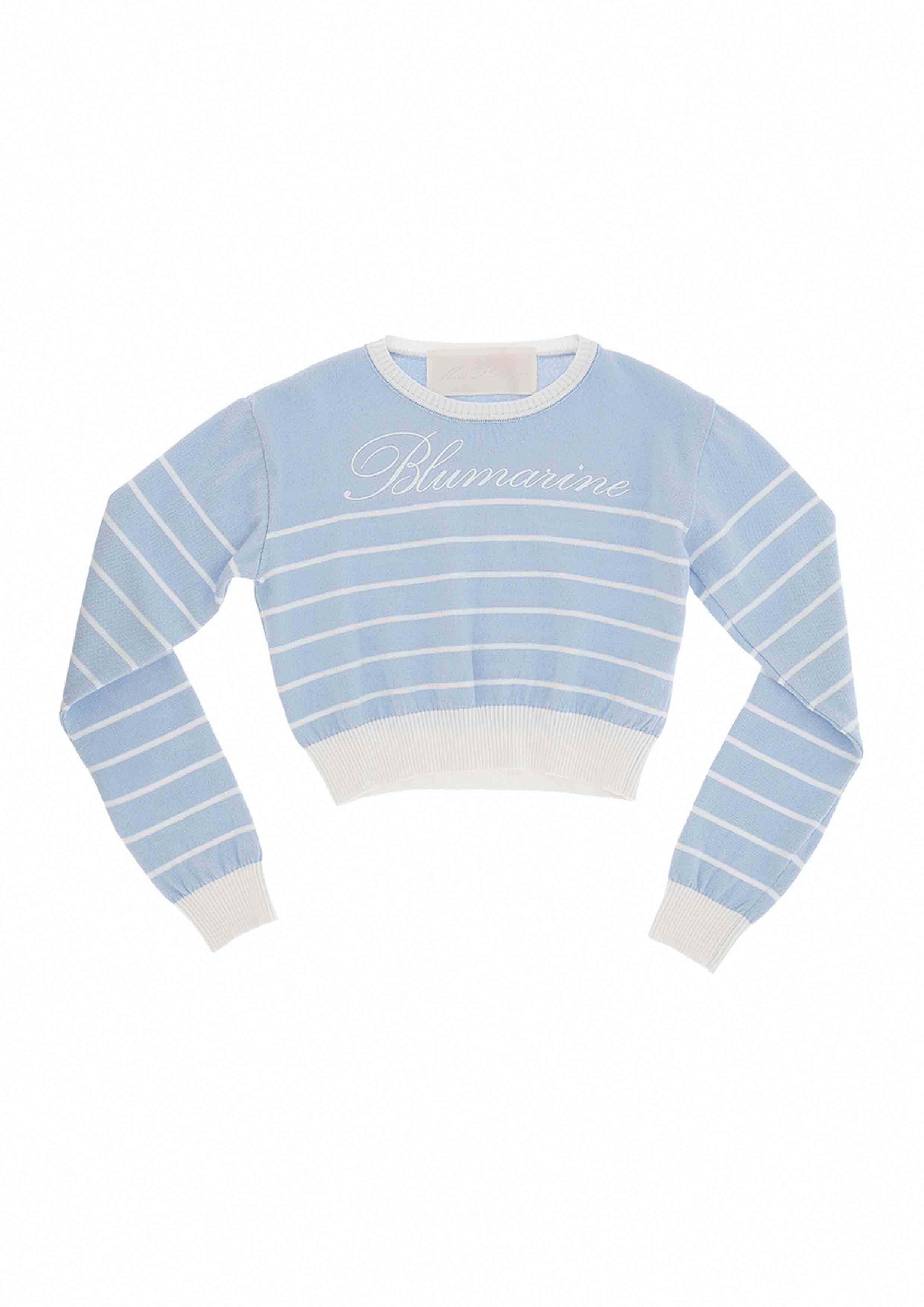 Miss Blumarine Light-Blue Soft Knit