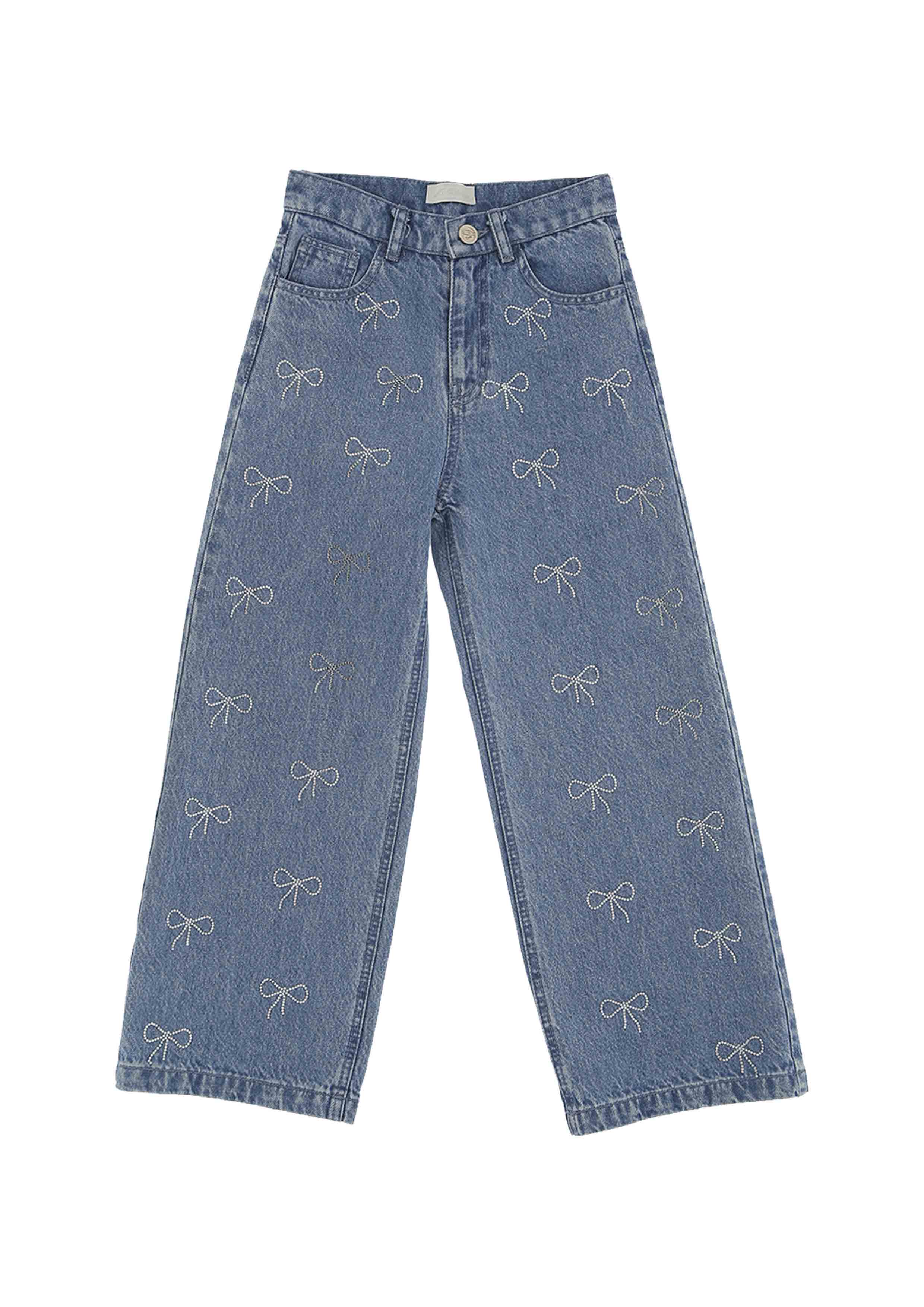 Miss Blumarine Bow Jeans