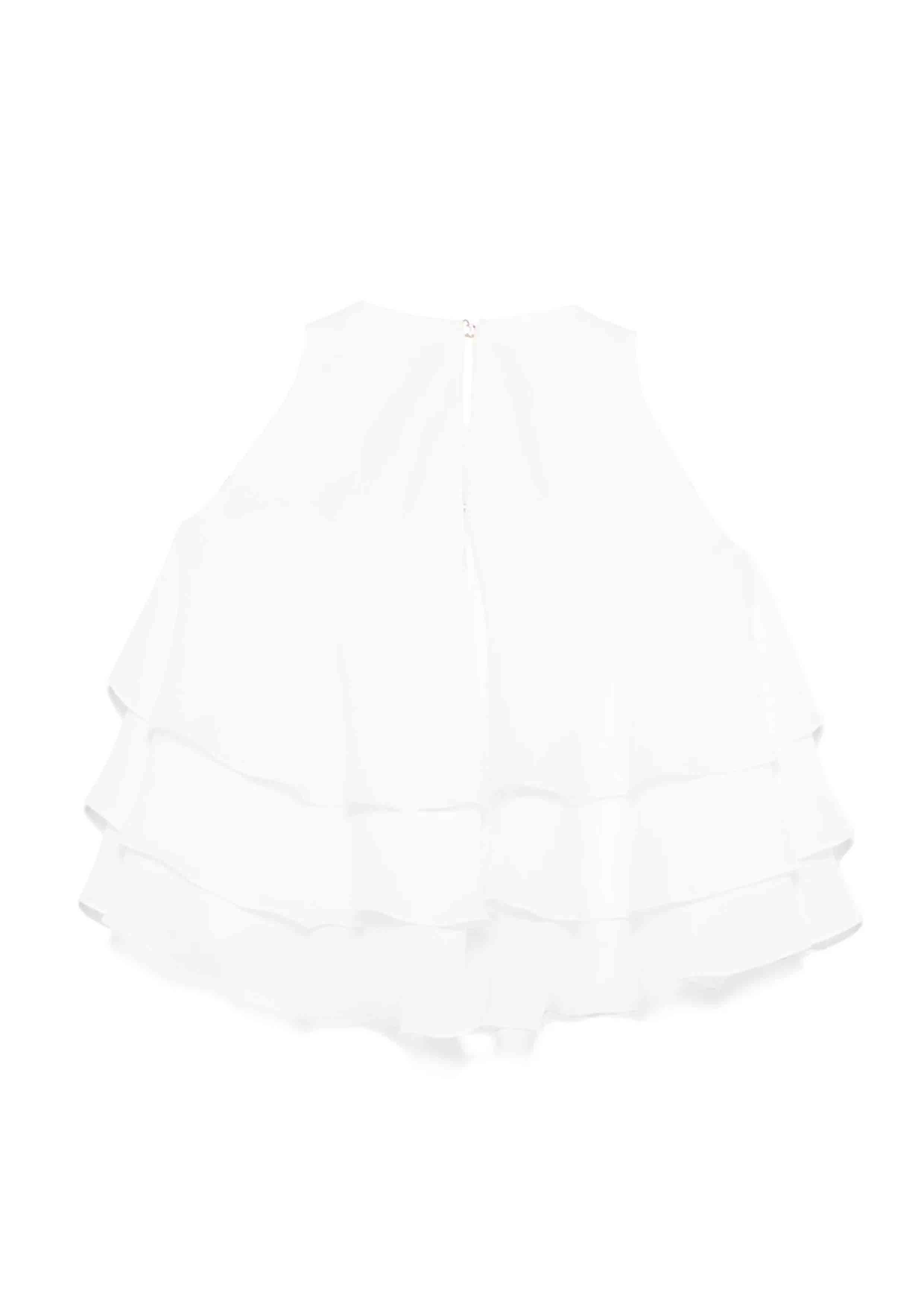 Miss Blumarine Flower Ruffle Blouse