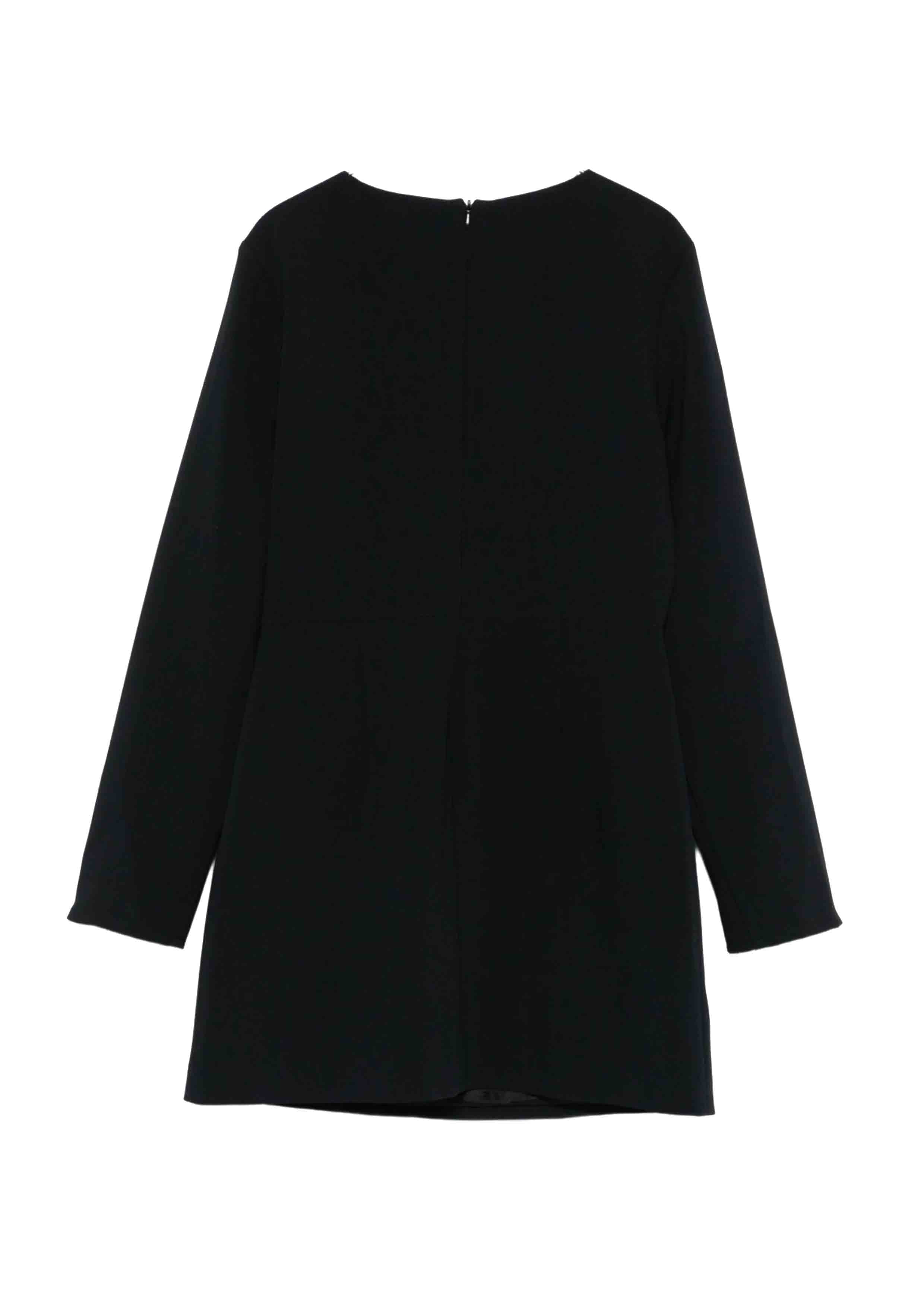 Elisabetta Franchi Black Contrast Pockets Dress