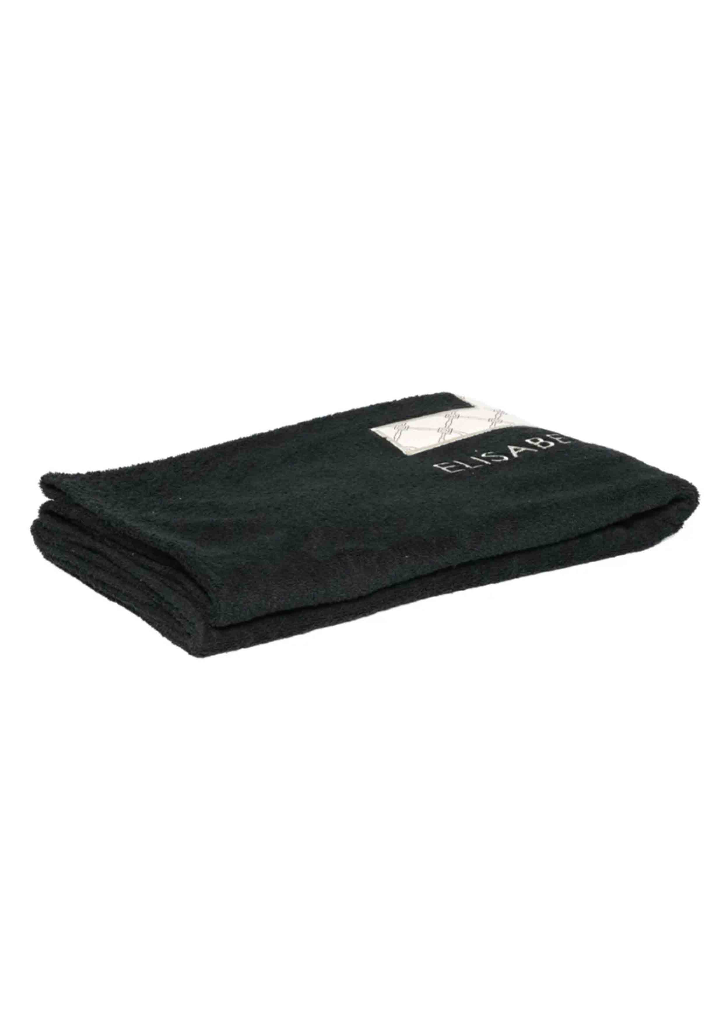 Elisabetta Franchi Black Logo Towel