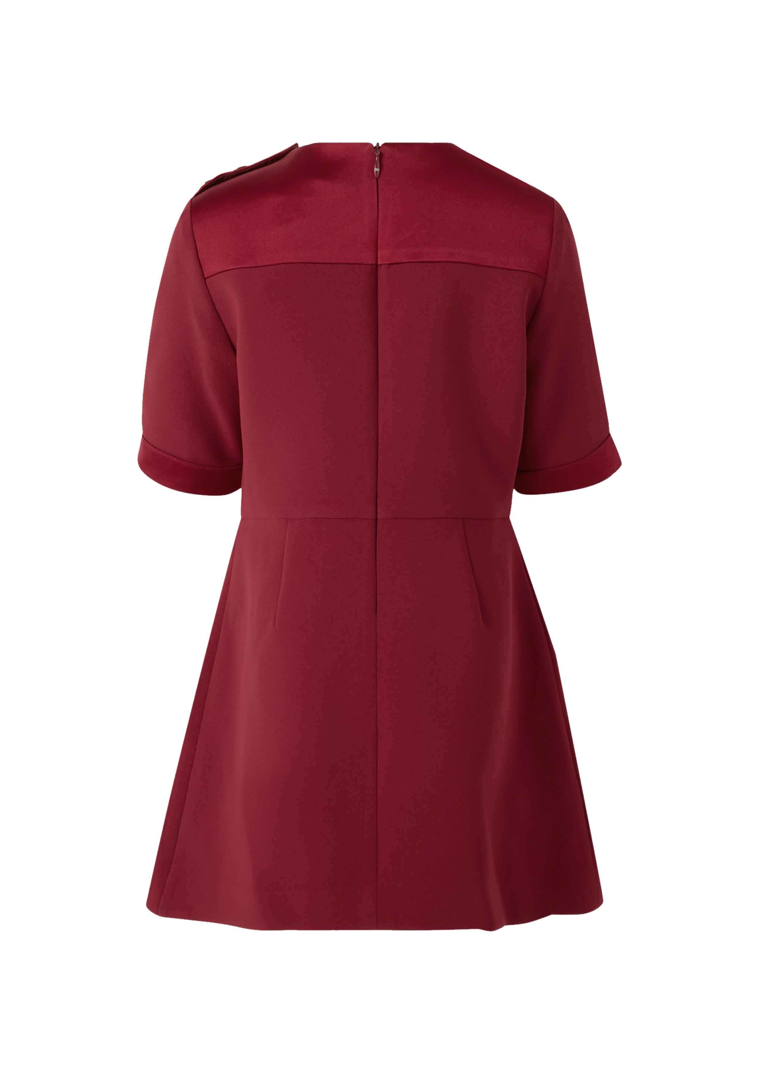 Elisabetta Franchi Patch Pocket Burgundy Dress