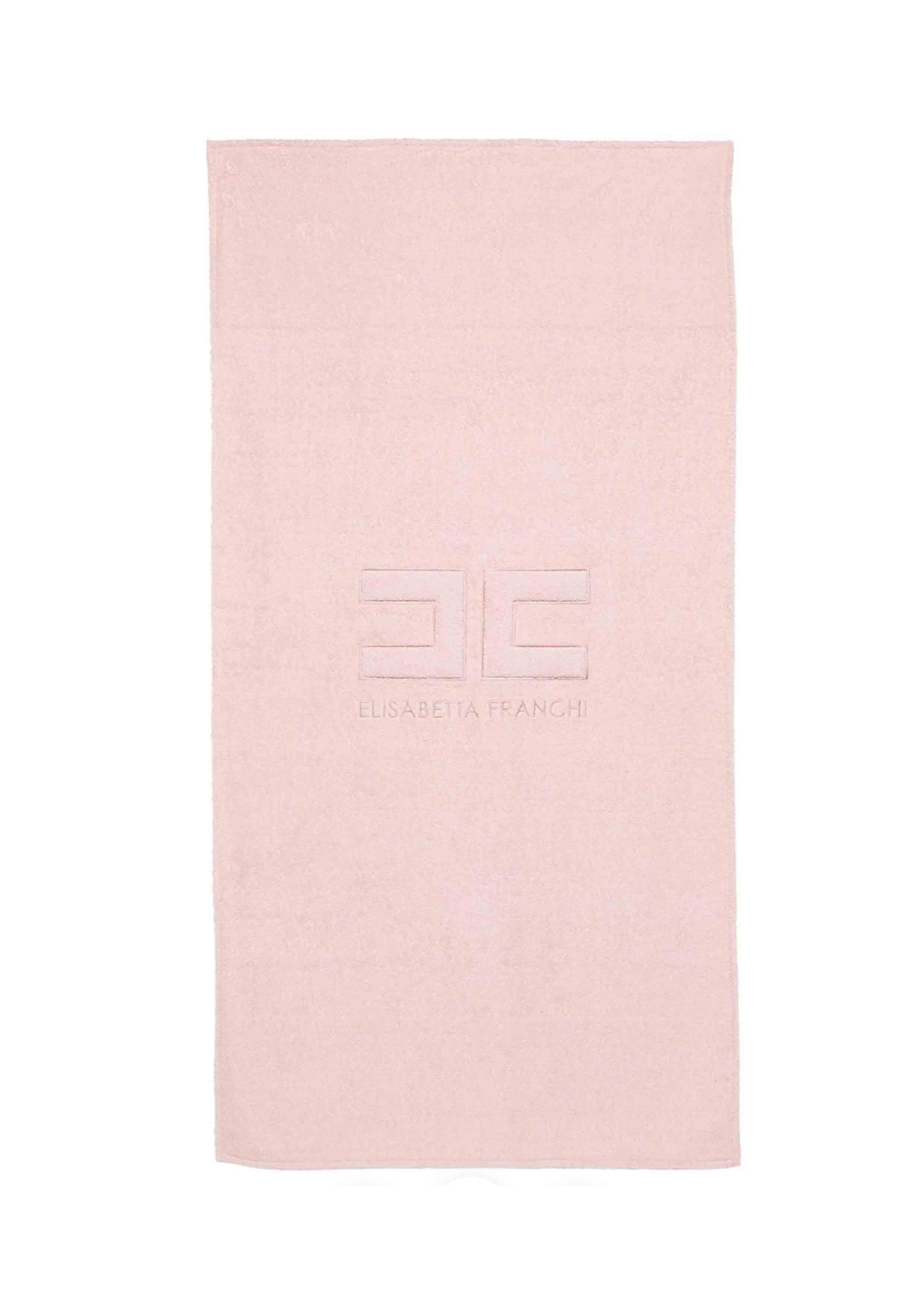 Elisabetta Franchi Light Pink Logo Towel