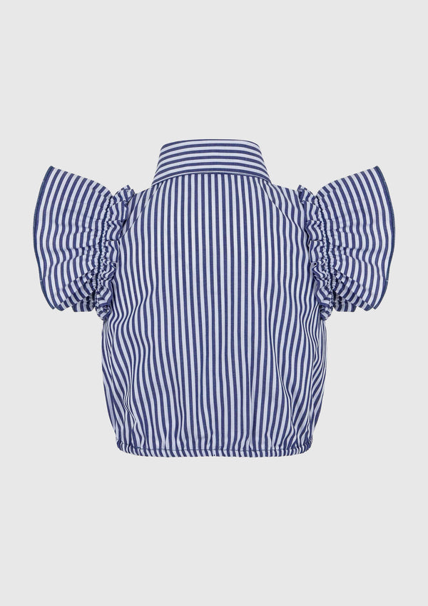 Lapin House Stripe Cropped Shirt