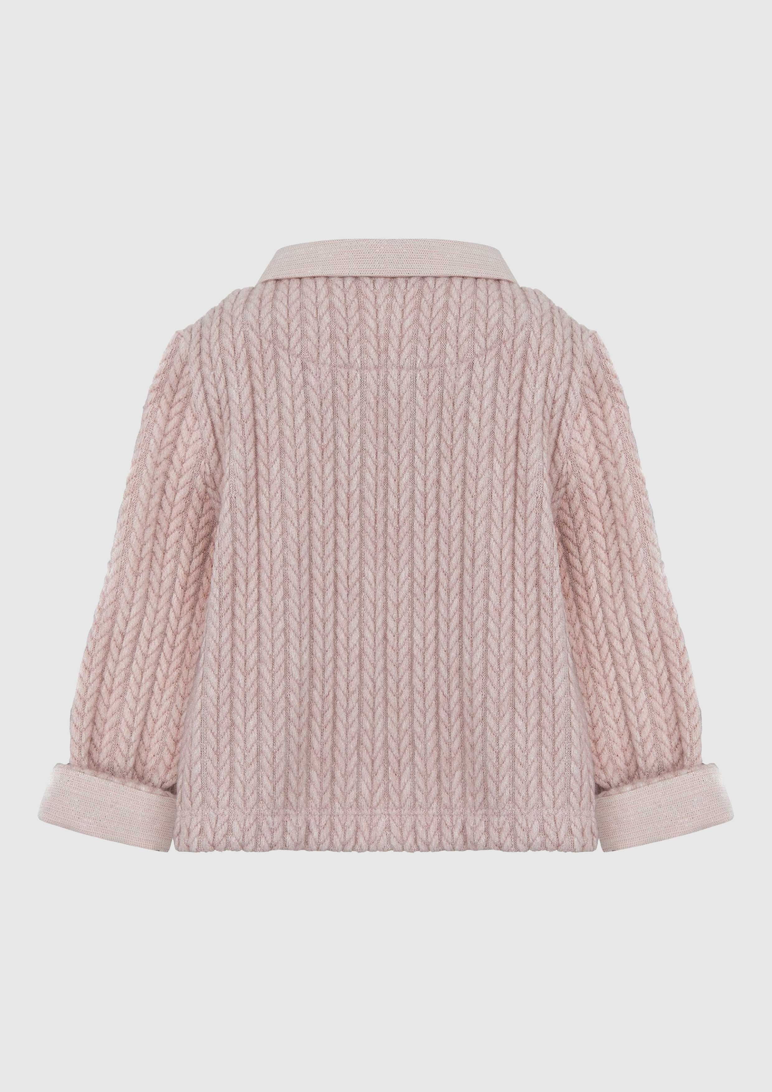 Pink Knitted Cardigan