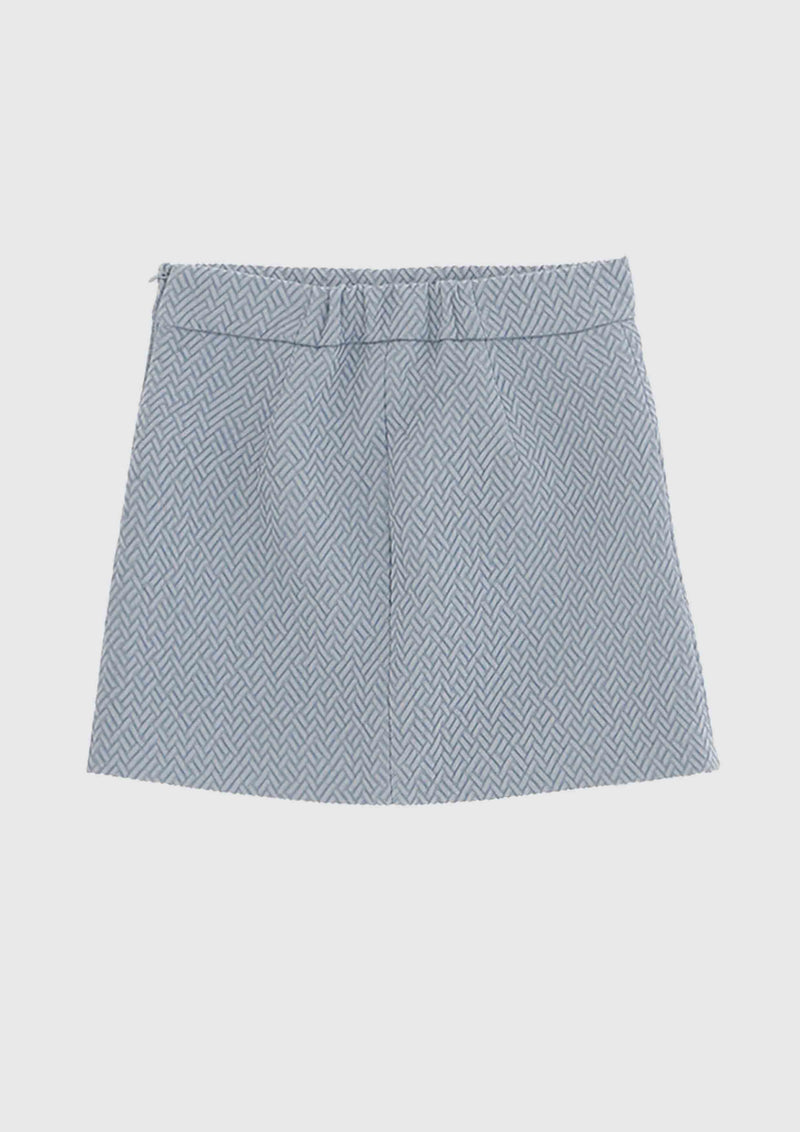 Elisabetta Franchi Mini Blue Skirt