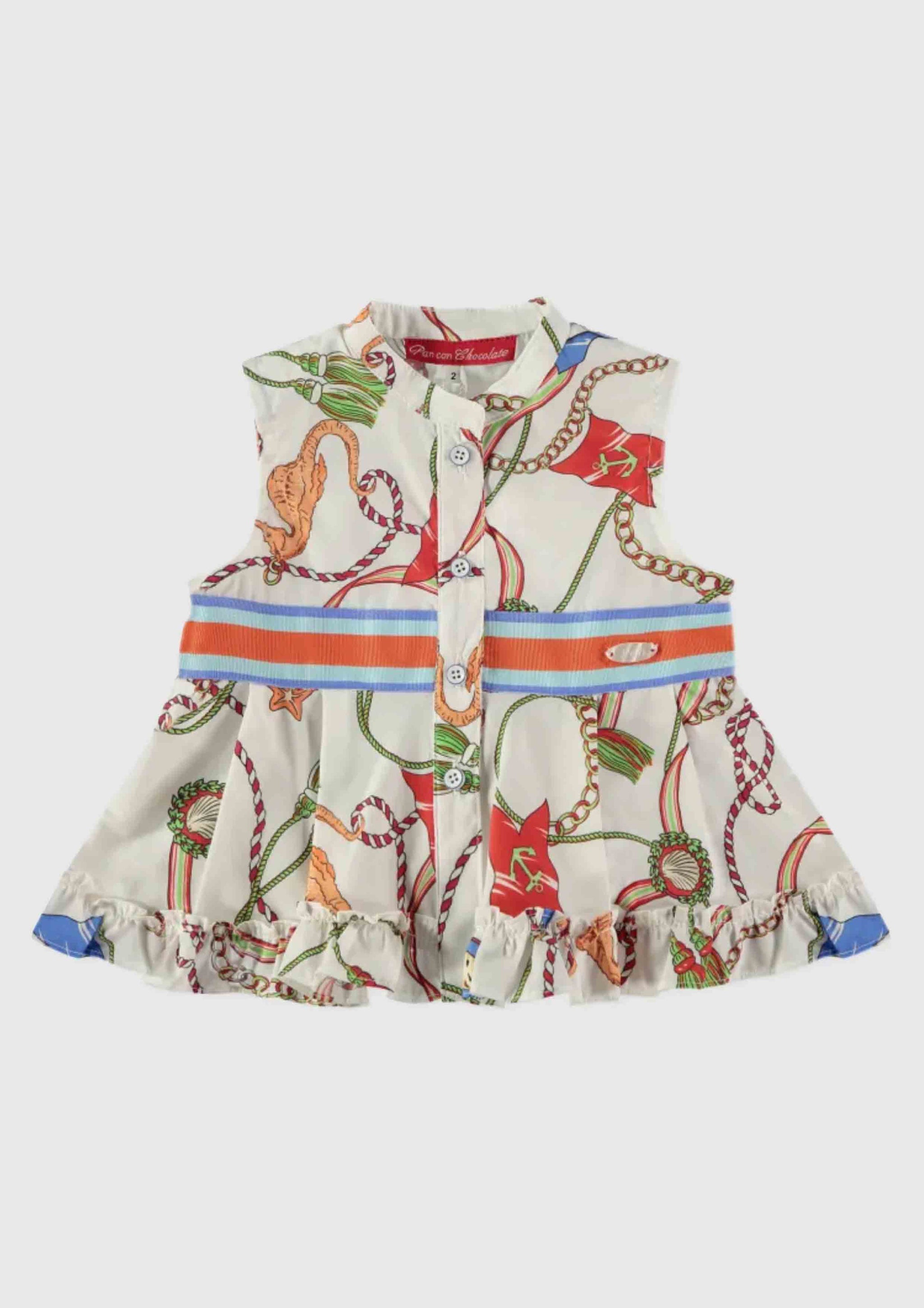 Italian Chocolate Puff Sleeves Blouse main image 0