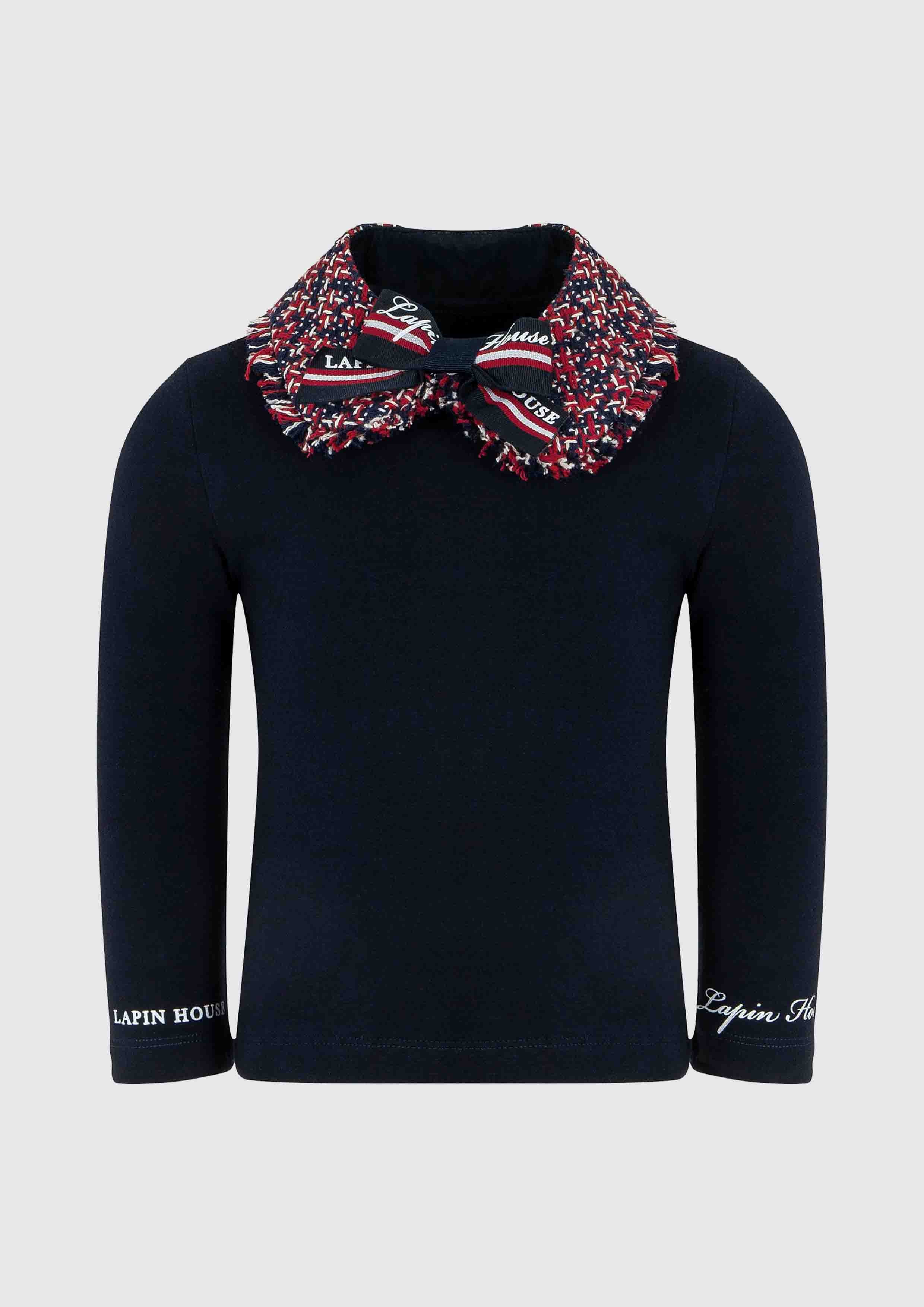 Lapin House Tweed Collar Top Tiny Models Lapin house tweed collar top tiny models