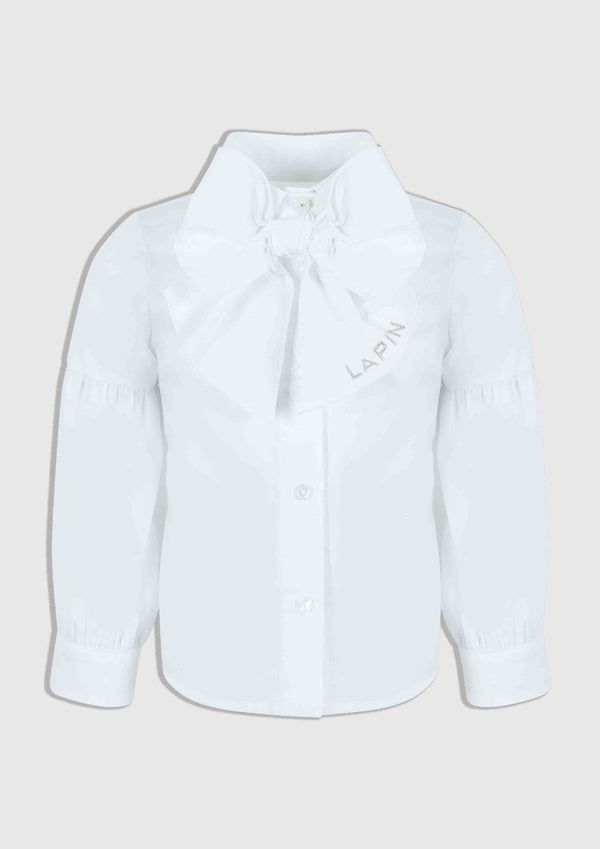 Lapin House White Bow Shirt
