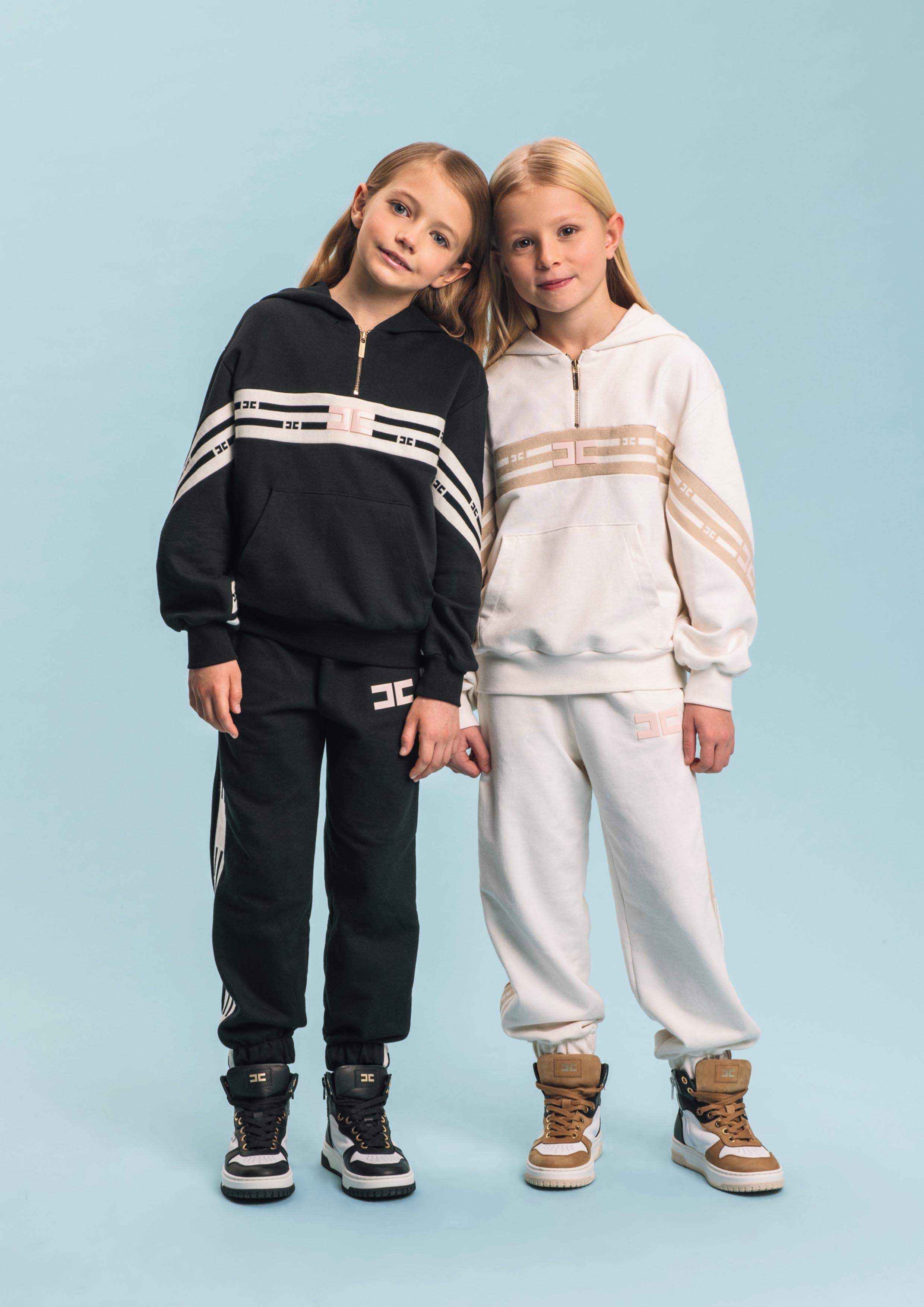 Elisabetta Franchi Black Sweatshirt Hoodie