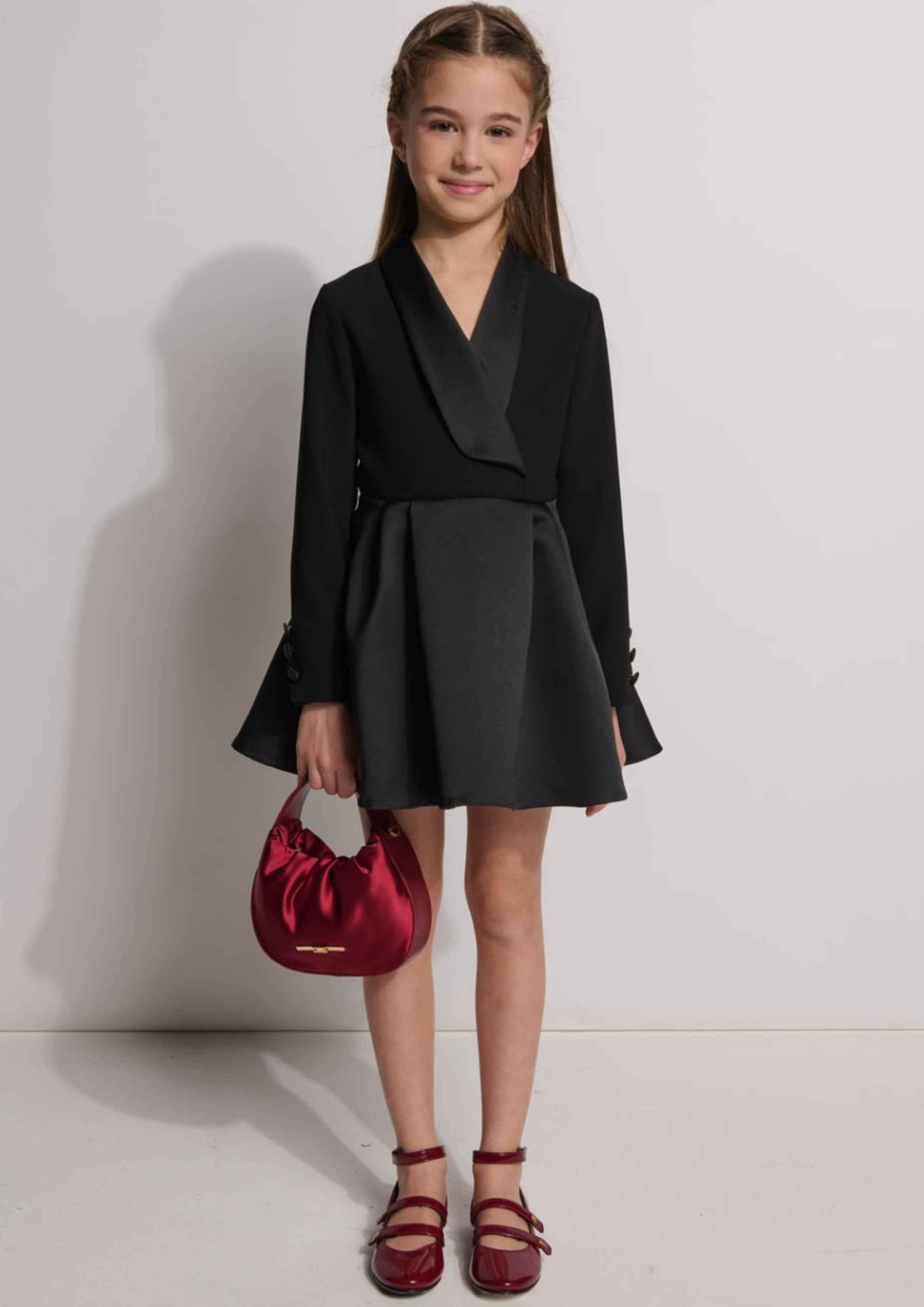 Elisabetta Franchi Lapels Black Dress