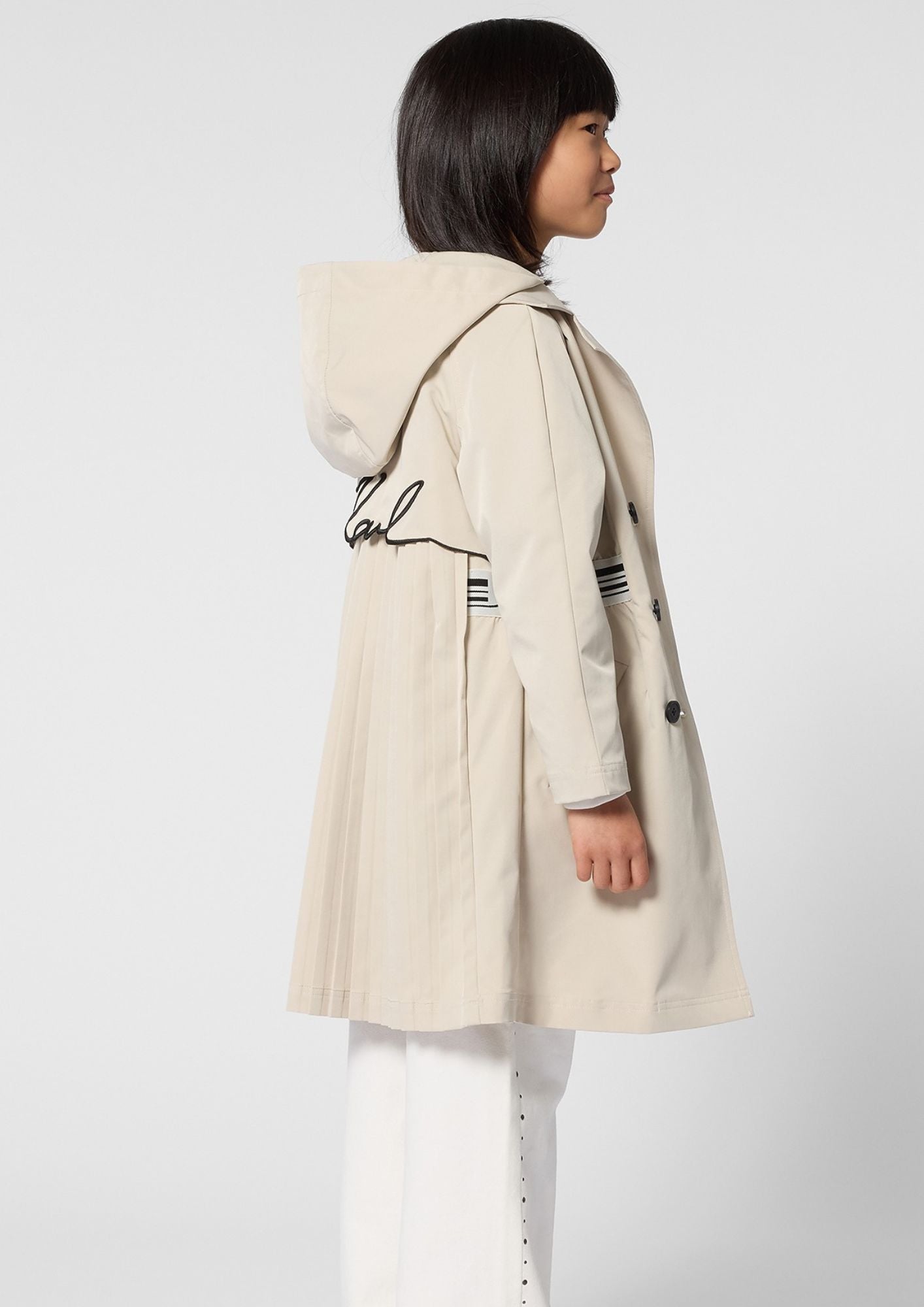 Karl Lagerfeld Beige Trench
