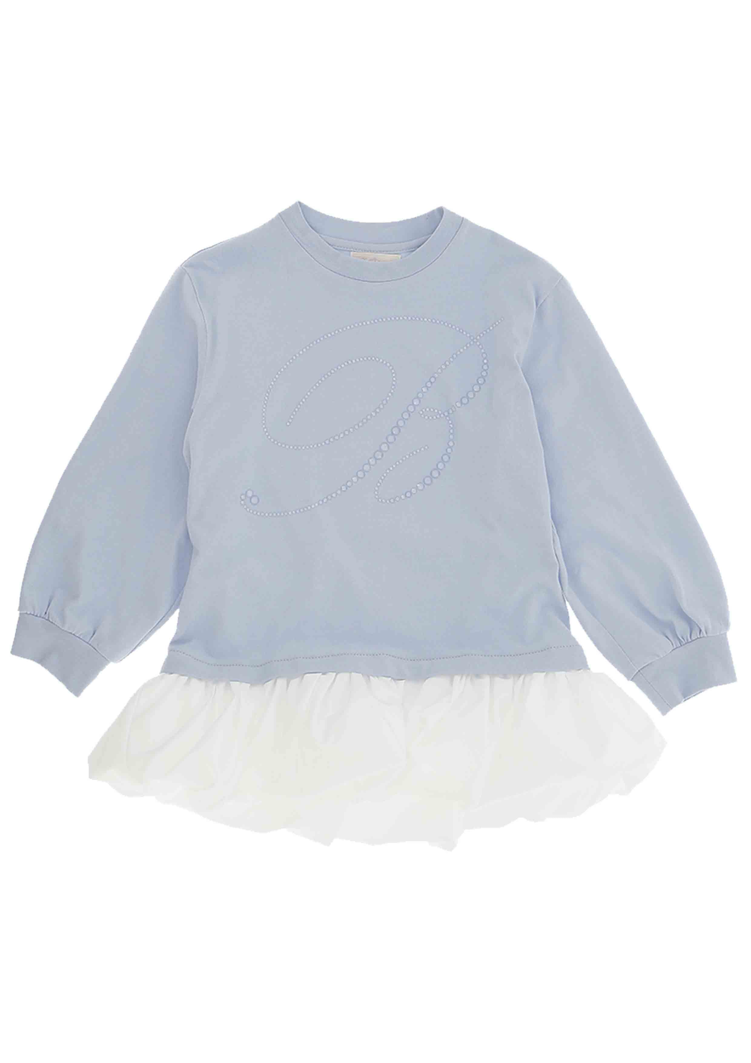 Miss Blumarine Lilac Ruffle Dress