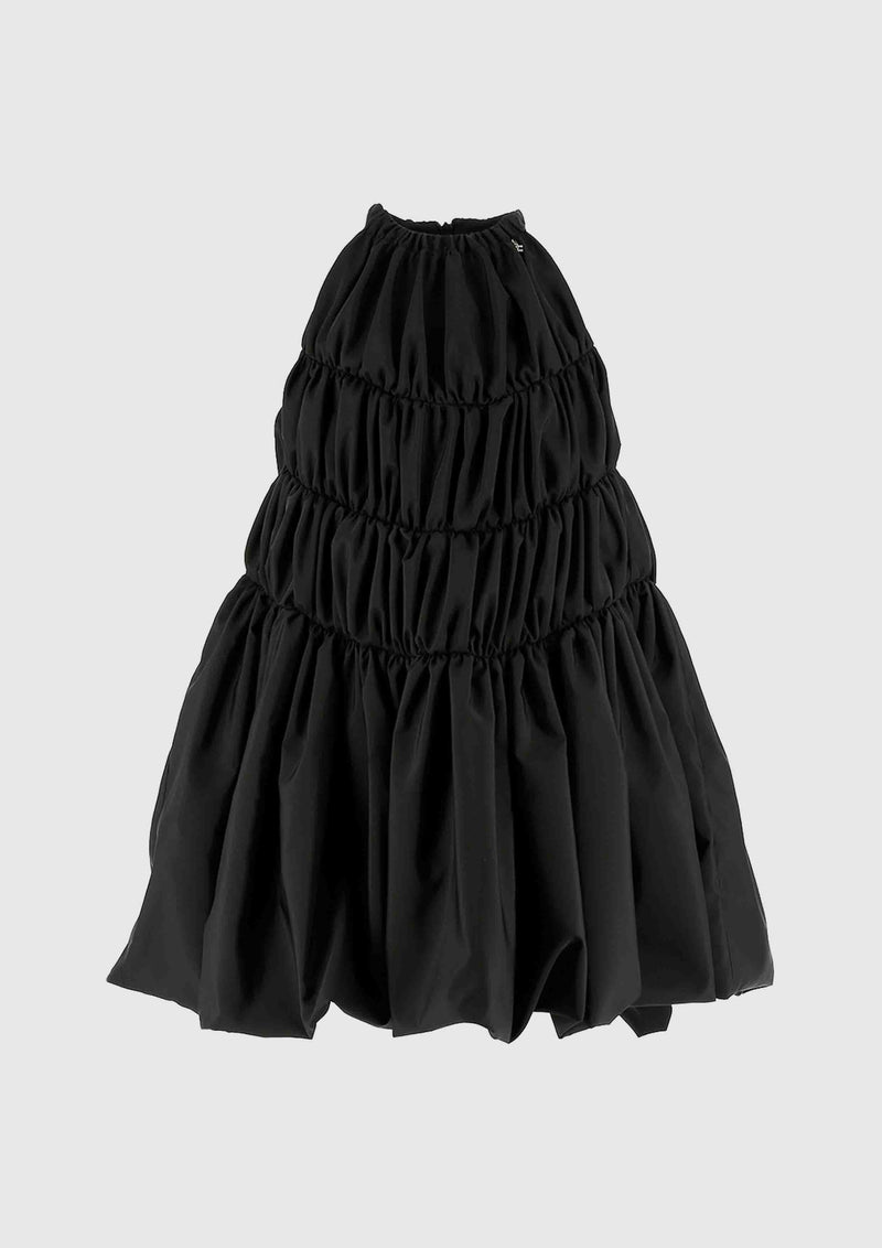 Elisabetta Franchi Ruched Black Dress