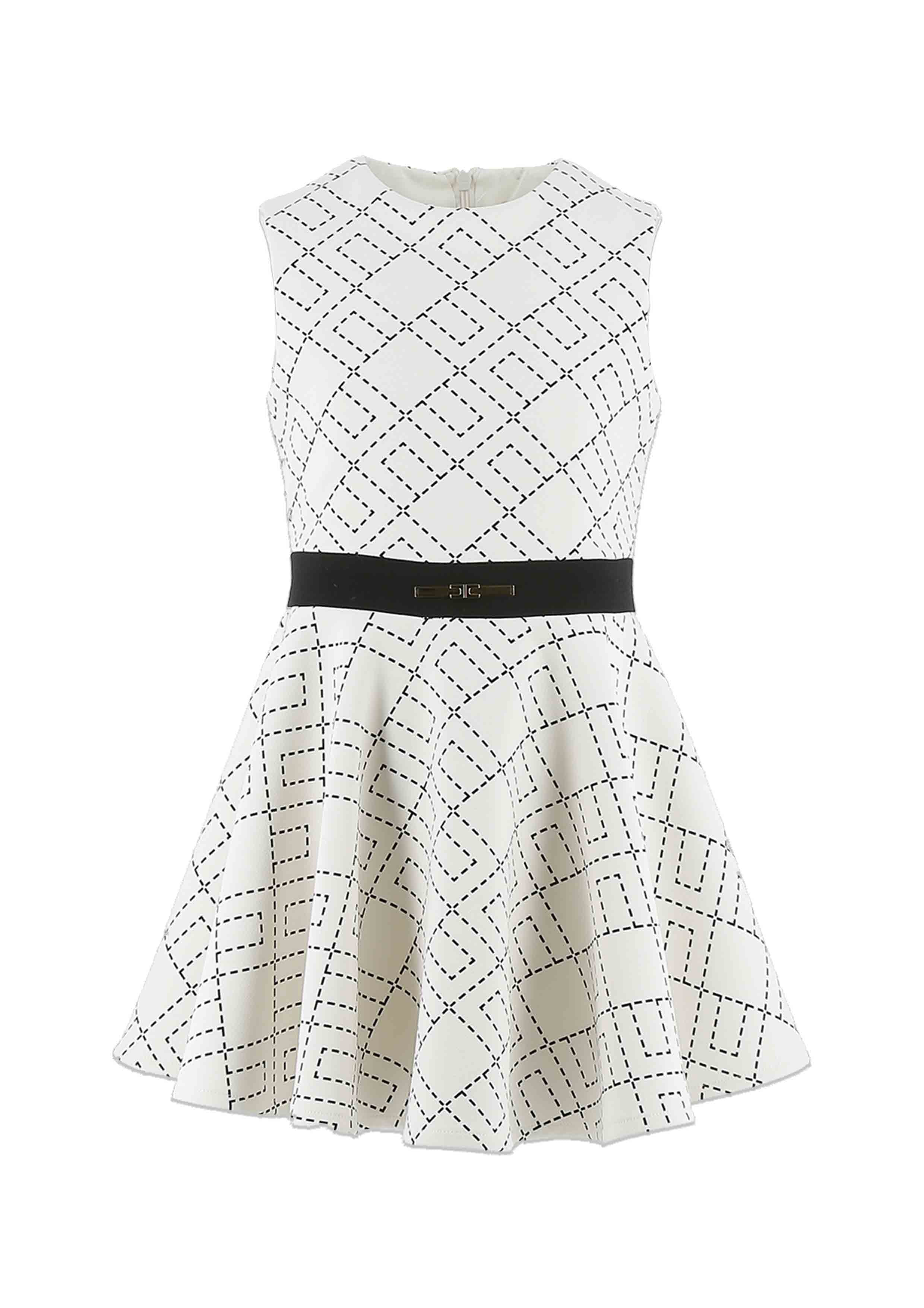 Elisabetta Franchi Logo Print Dress