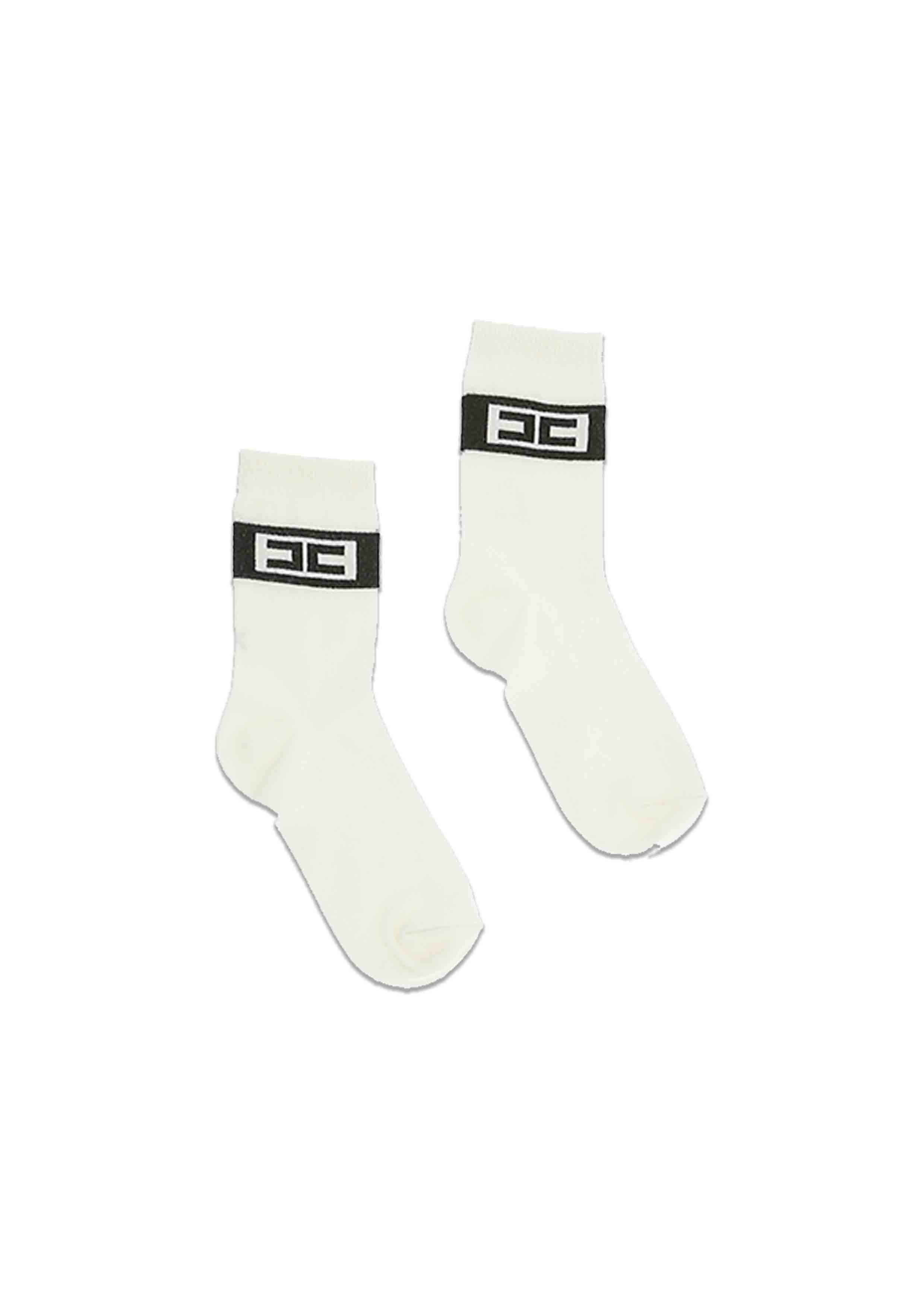 Elisabetta Franchi Ivory Contrast Socks