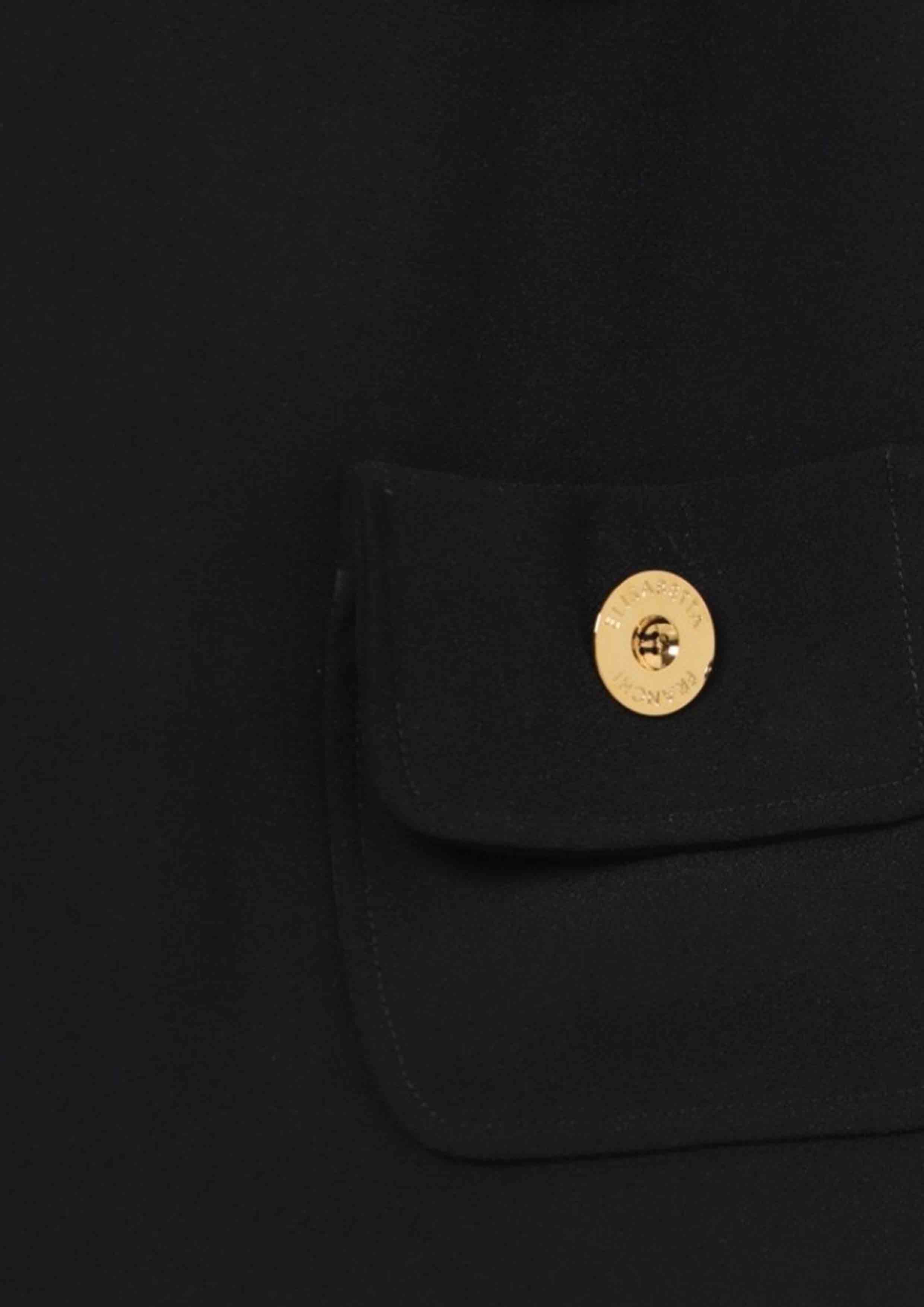 Elisabetta Franchi Black Pocket Dress