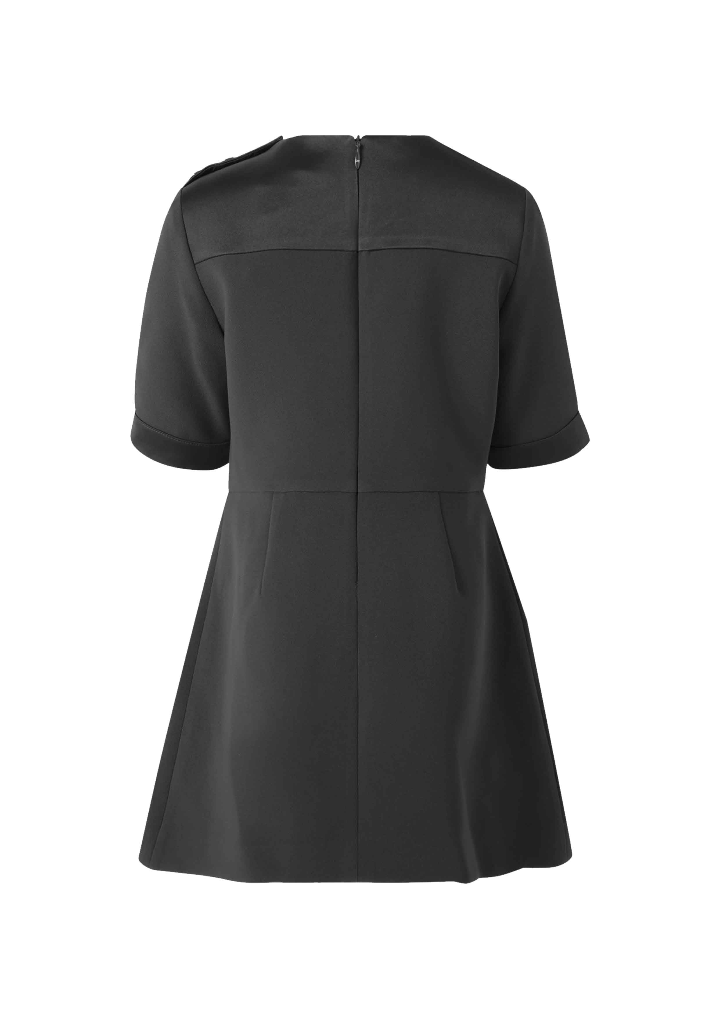 Elisabetta Franchi Patch Pocket Black Dress