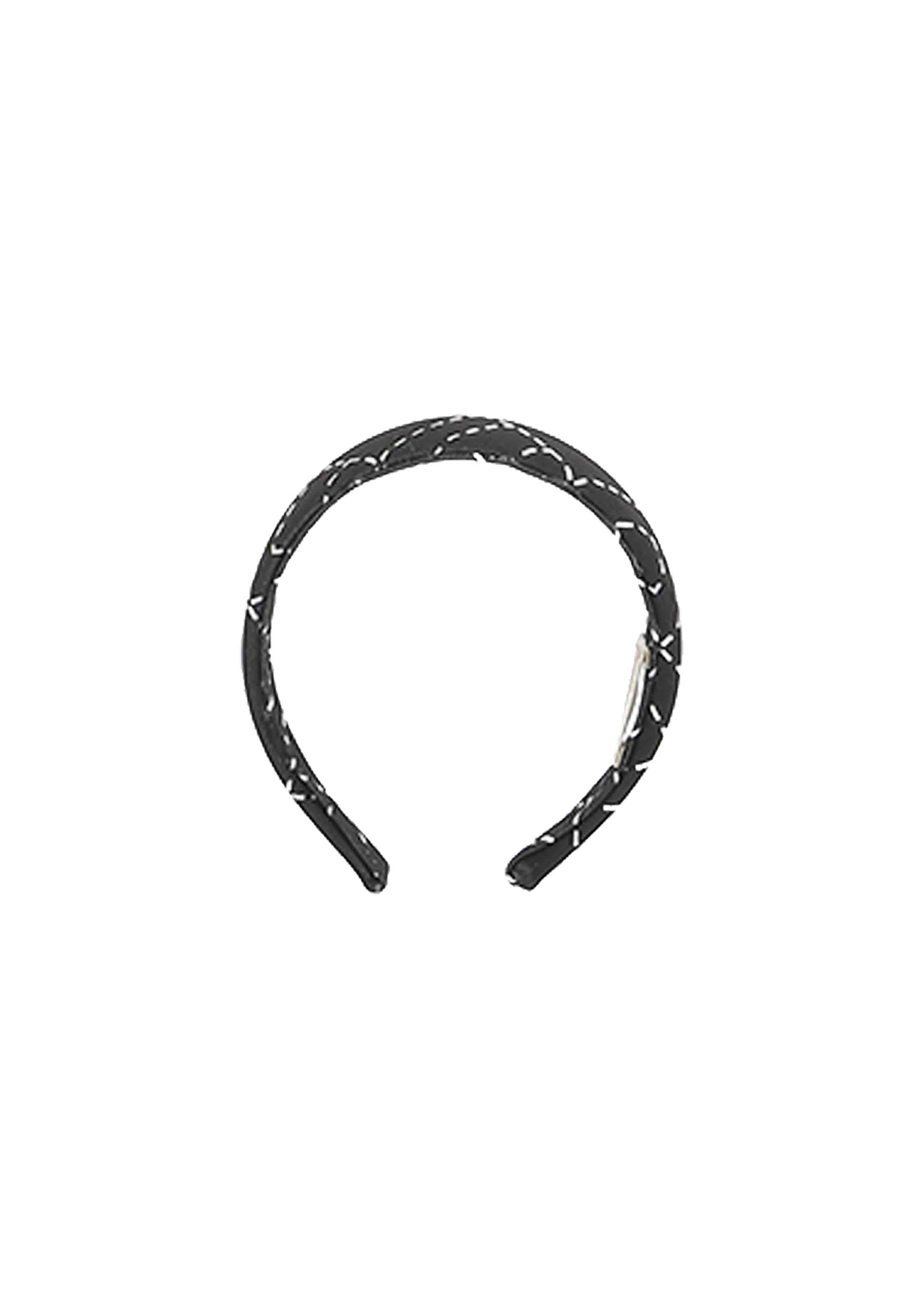Elisabetta Franchi Logo Contrast Hairband Black
