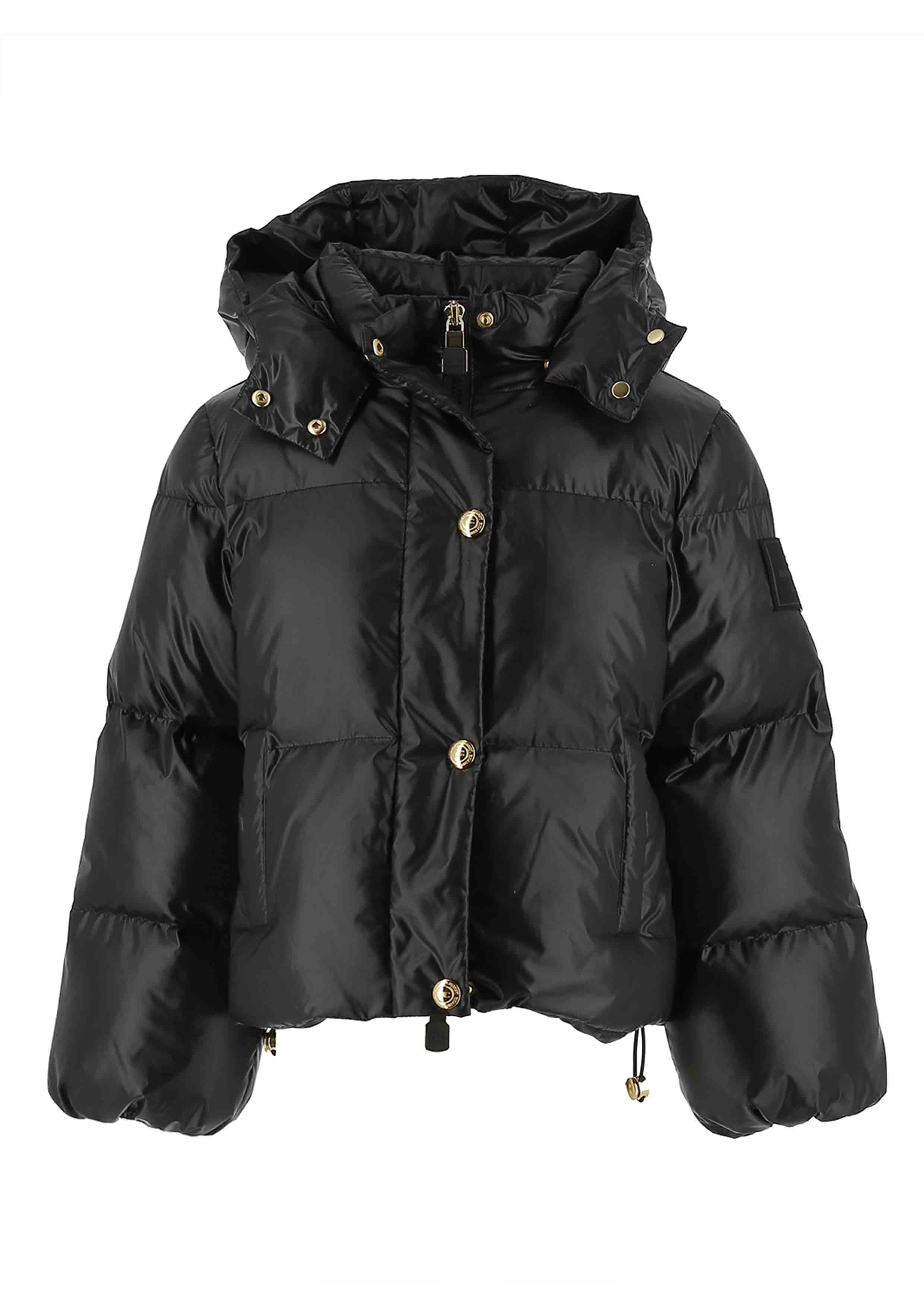 Elisabetta Franchi Black Nylon Puffer Jacket