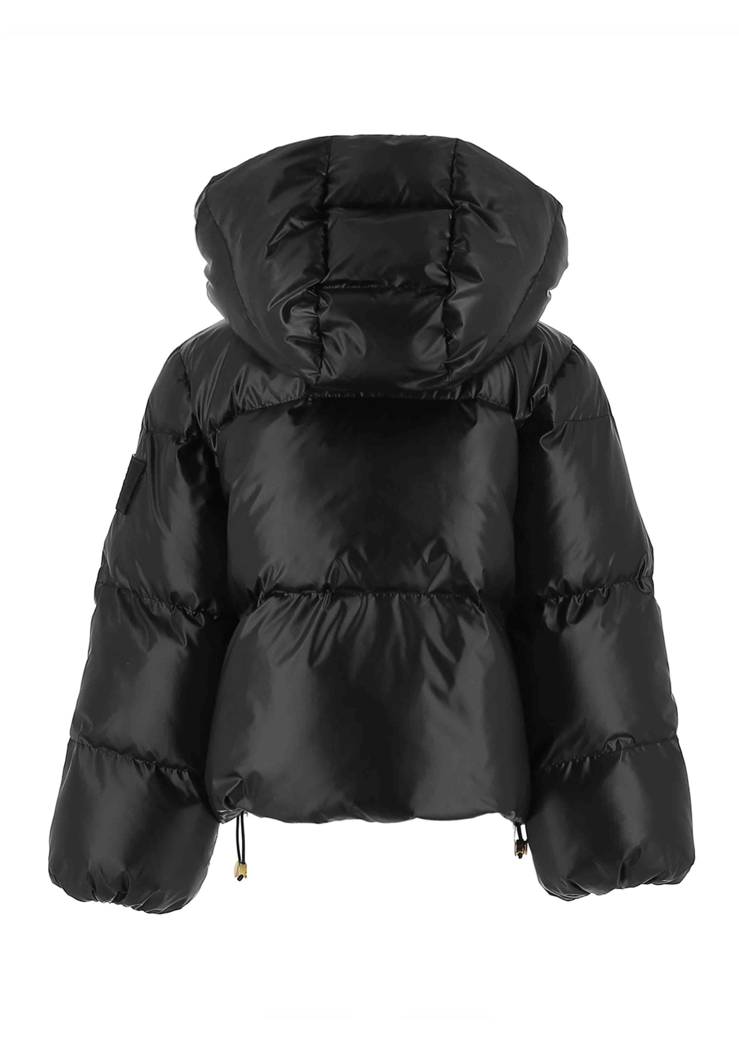 Elisabetta Franchi Black Nylon Puffer Jacket