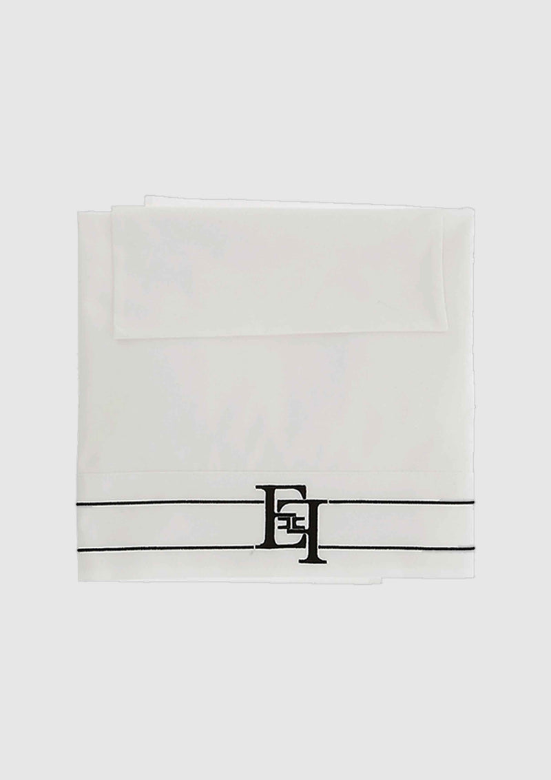 Elisabetta Franchi Black & White Nursery Crib Sheets