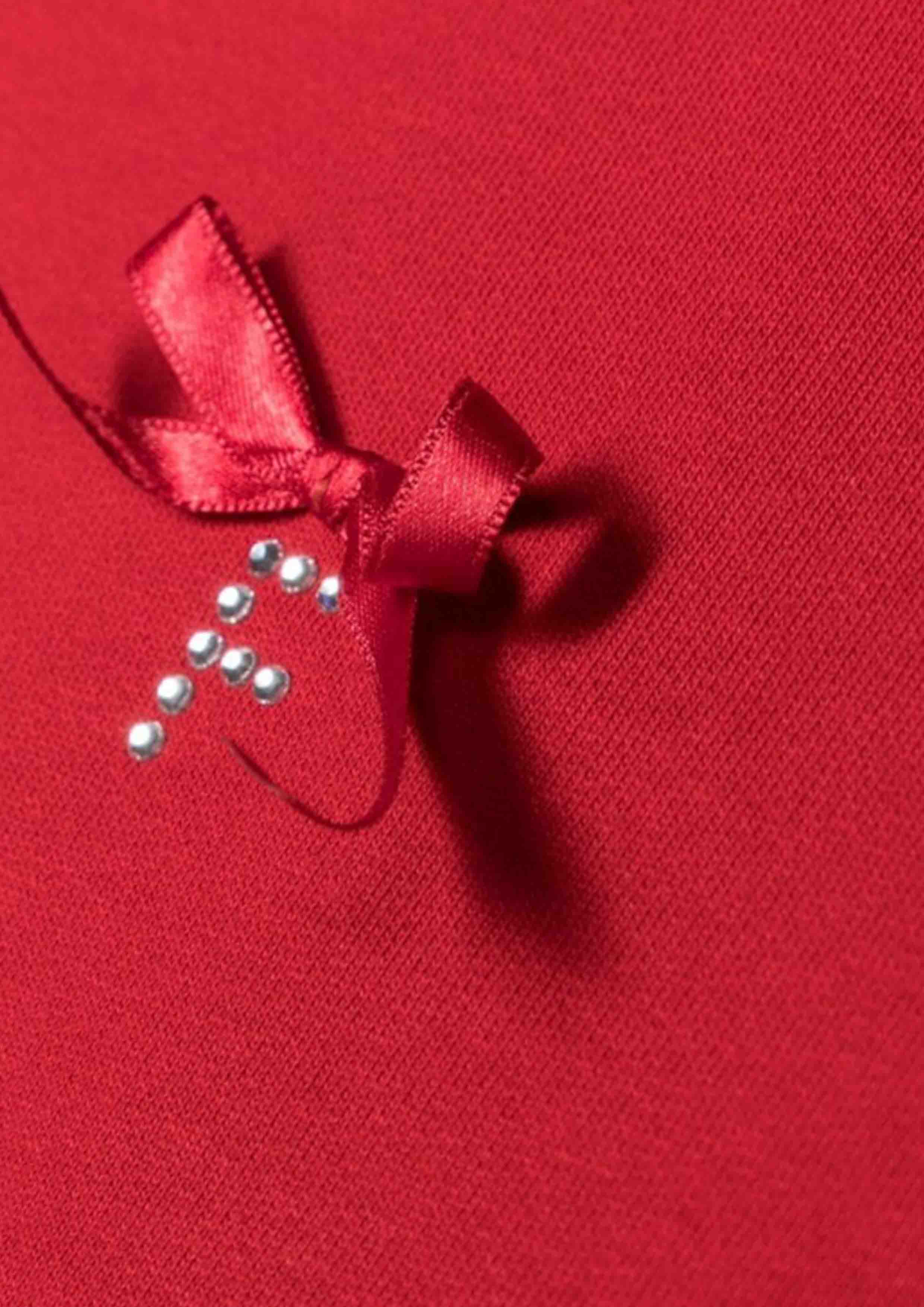 Elisabetta Franchi Red Bows Onesie