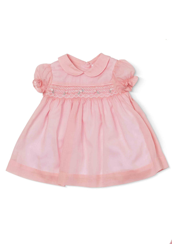 Malvi & Co Voile Pink Smock Dress