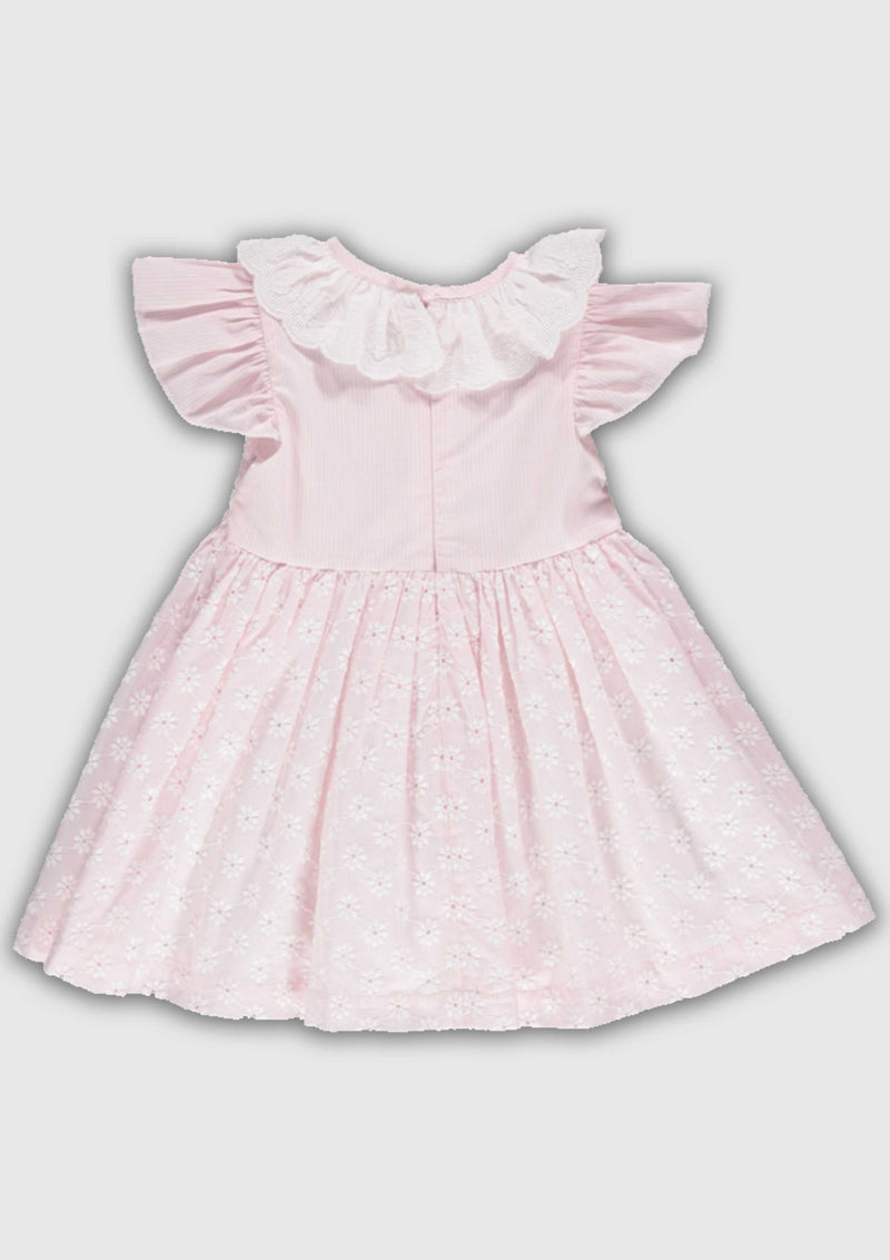 Piccola Speranza Pink Embroidered Dress