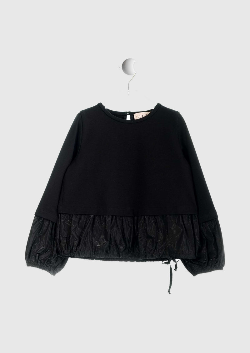 Two fabric black top