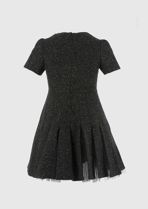 Ermanno Scervino Wool and tulle dress
