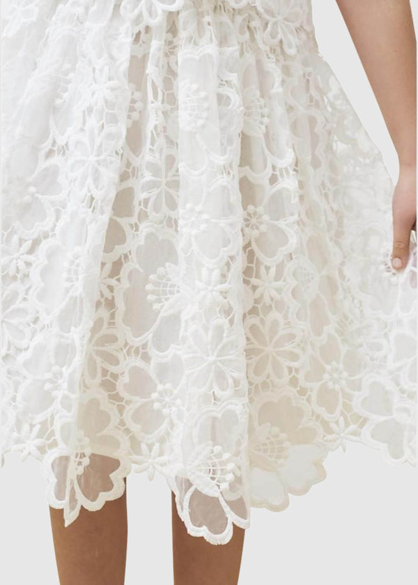 Petite Amalie Floral Lace Skirt