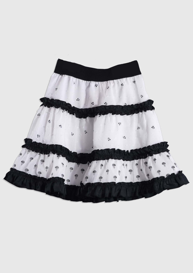 Black and White 3 Tier Skirt - Tiny Models