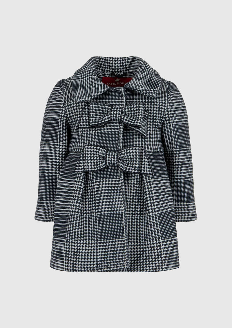 Black and White houndstooth Coat - Tiny Models