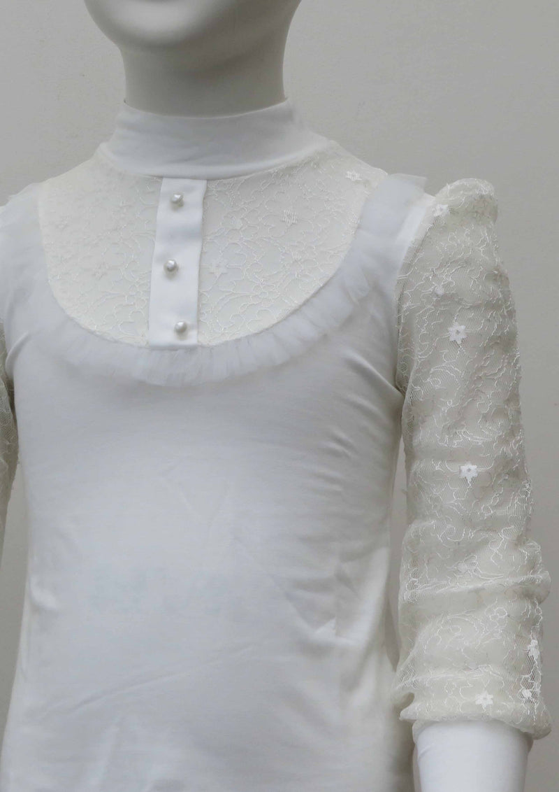 Ivory Lace sleeve blouse