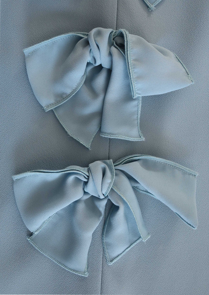 Blue Pinafore With Bows - Tiny Models