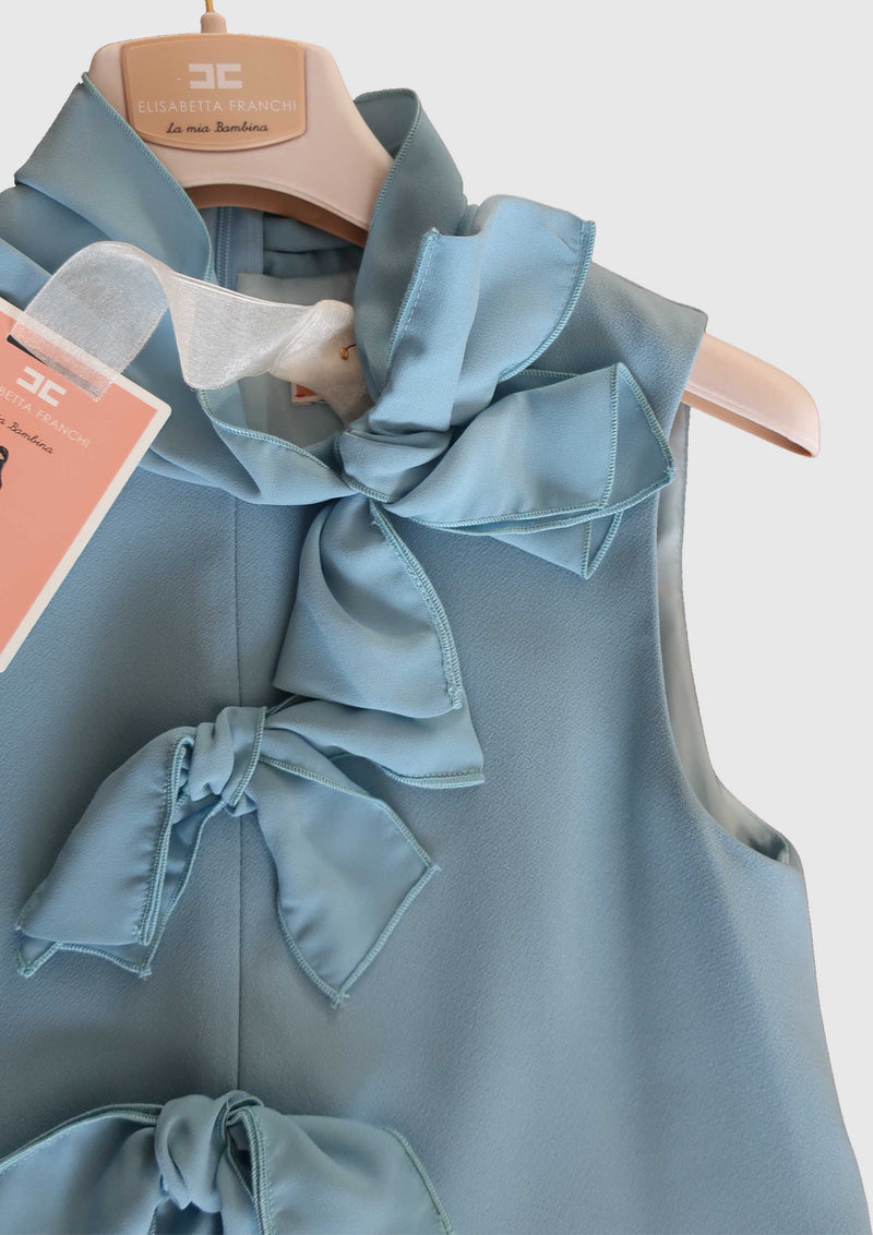 Blue Pinafore With Bows - Tiny Models