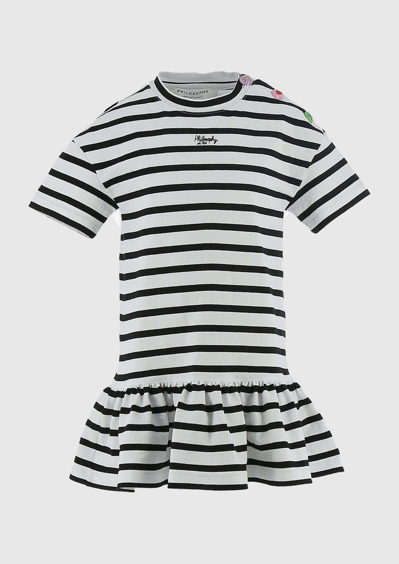 Philosophy Black and White Striped Dress