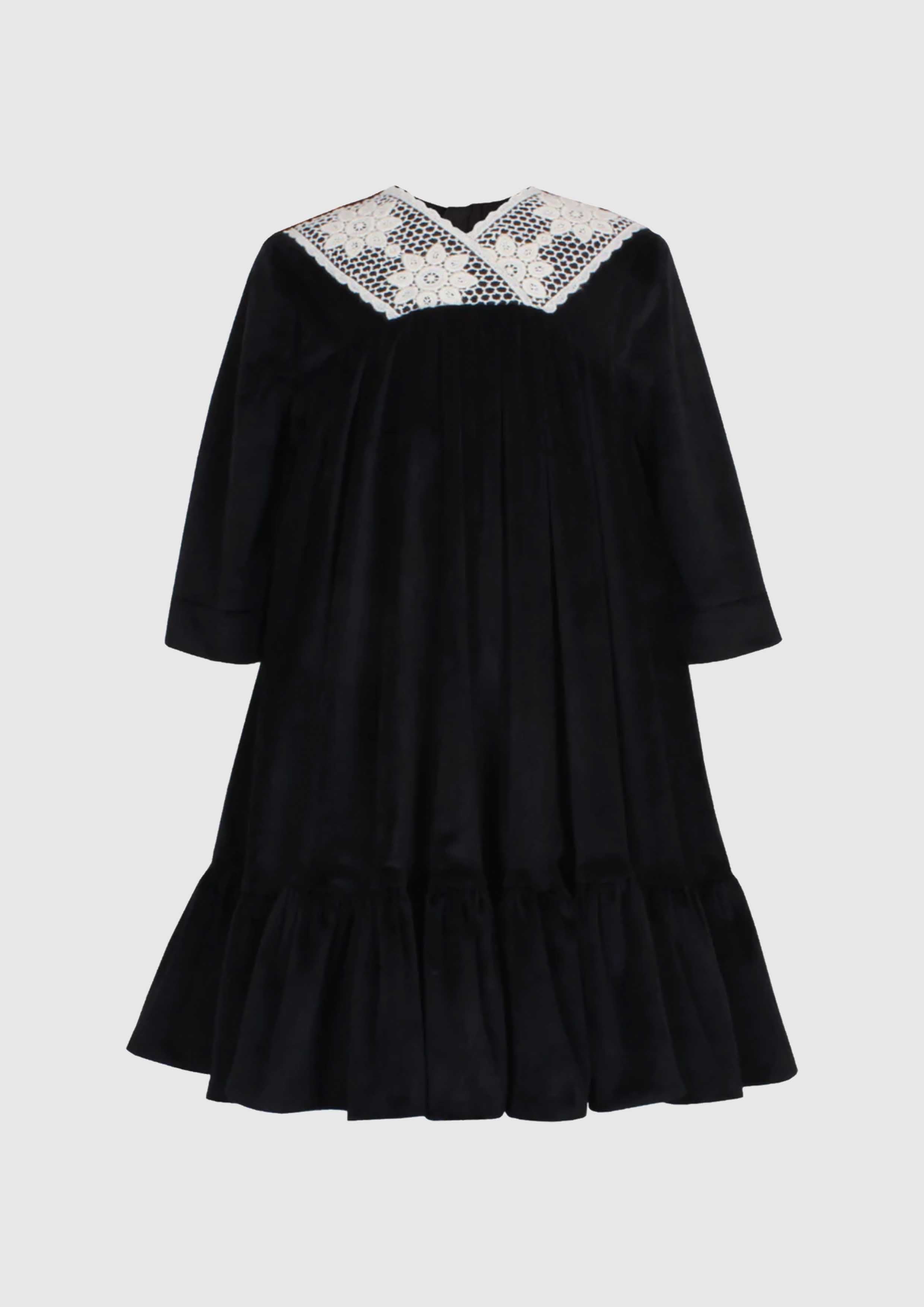 J&J Wrap Velvet Dress. Tiny Models